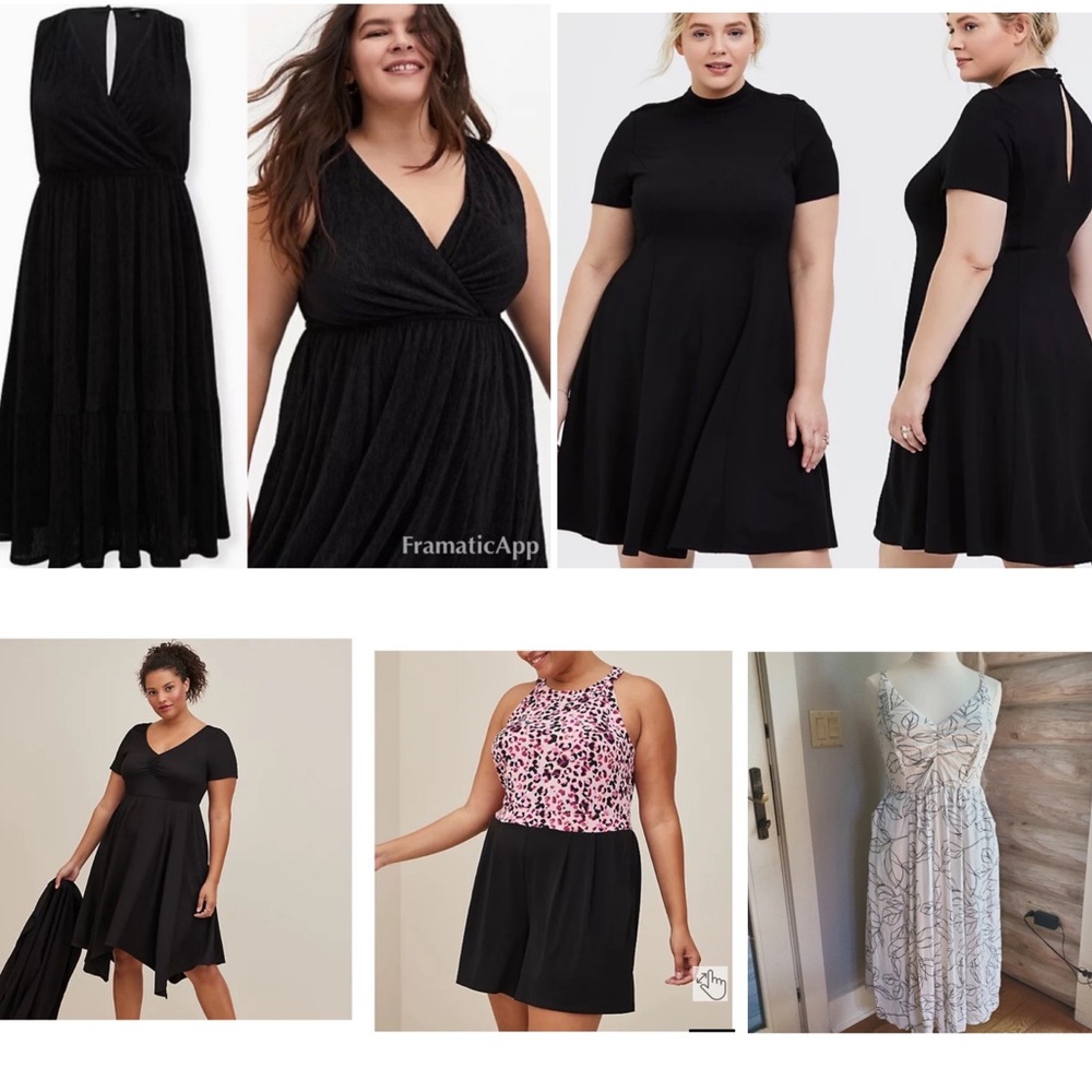 4 Torrid Dresses & 1 Romper